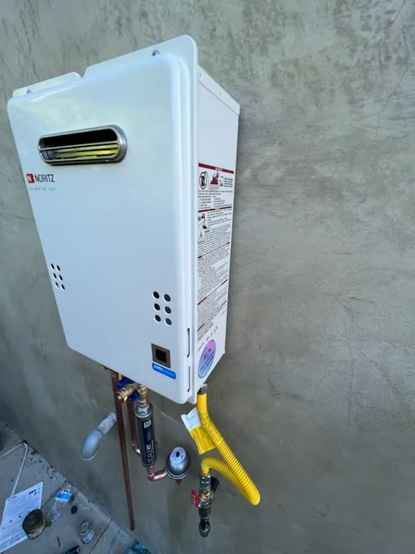 Tankless water heater installation for Raritan Gardens homes